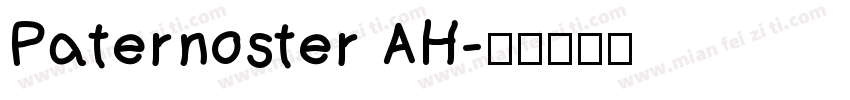 Paternoster AH字体转换